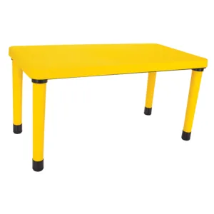 Masuta pentru copii interiorexterior Pilsan Happy Table Galben 120x60cm pentru lectiiactivitati