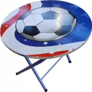 Masuta pliabila pentru copii din MDF Novokids Round folding table Cu doua scaune pliabile