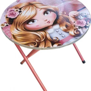 Masuta pliabila pentru copii din MDF Novokids Round folding table Cu doua scaune pliabile