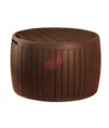 Masuta rotunda pentru depozitare Keter Circa Wood maro