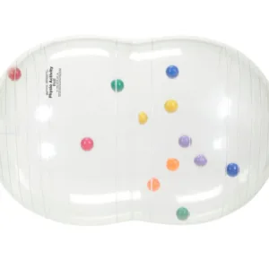 Minge aluna fizioterapeutica Physio Activity Roll transparenta diametru 55 cm cu mingi in interior