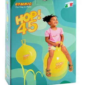 Minge cu maner 45 cm galbena pentru copii