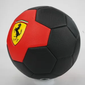 Minge de fotbal Ferrari marimea 5 rosu negru