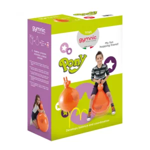 Minge de sarit pentru copii Pony portocalie