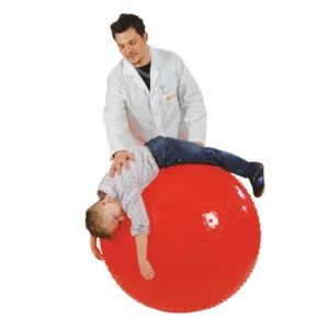 Minge fizioterapeutica Therasensory Rosu cu noduli de masaj diametru 100 cm