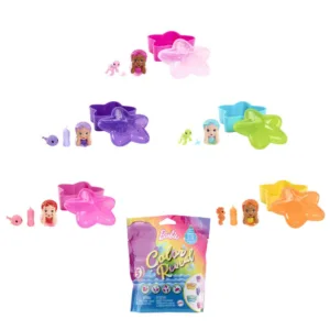 Mini figurina Barbie Color Reveal Baby Mermaid