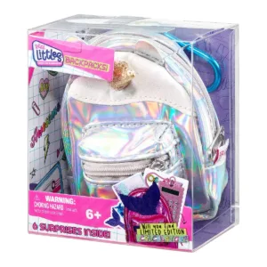Mini ghiozdanel cu 6 surprize Real Littles