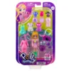 Mini papusa cu animalut si haine de schimb Polly Pocket