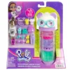 Mini papusa fashion cu haine de schimb si pantofi Polly Pocket