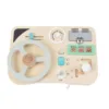 Mini tabla de activitati din lemn Montessori Busy Board Car