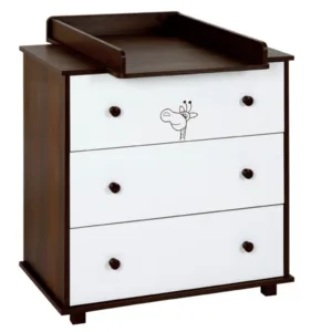 Mobilier Camera copii Si Bebelusi Klips Safari Giraffe Wenge 2 + Polita Cadou (Stoc Limitat)