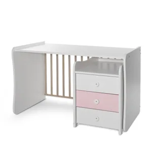 Mobilier Maxi Plus 167x72x105 cm transformabil White Orchid Pink