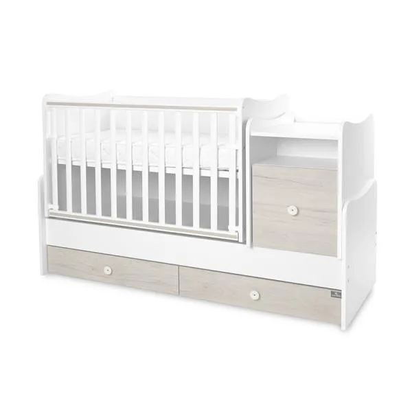 Mobilier multifunctional Lorelli Trend Plus Trio White Light Oak