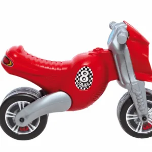 Motocicleta copii cu doua roti fara pedale Dohany Cross 8 motor rosu