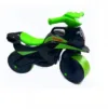 Motocicleta copii fara pedale Music 013959 verde negru prevazuta cu efecte sonore