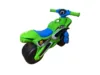 Motocicleta copii fara pedale Police Music 013952 Verde Albastru