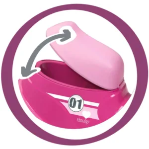 Motocicleta copii fara pedale Smoby Scooter Ride-On pink