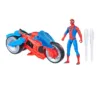 Motocicleta cu figurina Hasbro Spiderman Web Blast Cycle