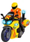 Motocicleta cu figurina sunete si lumini Dickie Rescue Bike
