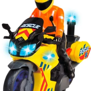 Motocicleta cu figurina sunete si lumini Dickie Rescue Bike