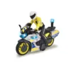 Motocicleta de politie Dickie cu frictiune 17 cm