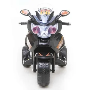 Motocicleta electrica pentru copii 90W PB378 LeanToys 5719 negru-portocaliu 6V