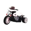 Motocicleta electrica pentru copii 998 alb 30W cu sunete si muzica