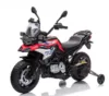 Motocicleta electrica pentru copii BMW F850 Red GS 90W 12V cu roti ajutatoare