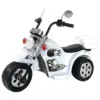 Motocicleta electrica pentru copii Chipolino Chopper White 18W