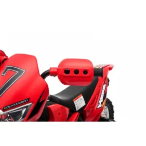 Motocicleta electrica pentru copii Cross BDM0912 Rosu cu 2 roti ajutatoare