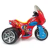 Motocicleta electrica pentru copii Injusa licenta Disney Paw Patrol Rosu Albastru 6V cu pedala de acceleratie