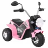 Motocicleta electrica pentru copii MiniBike 71x53x57 cm roz cu scaun piele