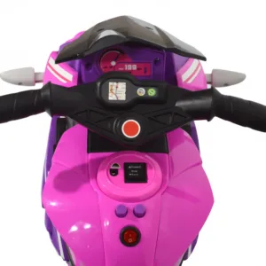 Motocicleta electrica pentru copii Nichiduta Champ Pink 6V 35W cu muzica si sunete