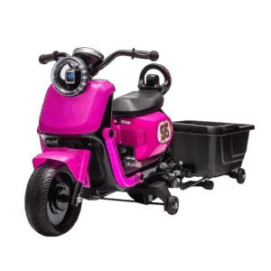 Motocicleta electrica pentru copii Nichiduta SafeRider 95 Rose Red cu telecomanda 2.4G