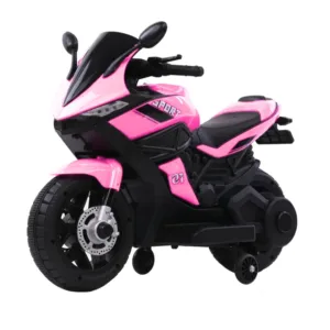 Motocicleta electrica pentru copii Nichiduta Storm Pink cu 2 motoare x 38w