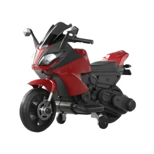 Motocicleta electrica pentru copii Nichiduta Thunder paint Metallic Red cu roti ajutatoare