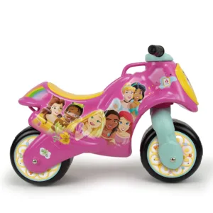 Motocicleta pentru copii Injusa Neox licenta Disney Princess Roz Verde ride-on fara pedale 18-36 luni