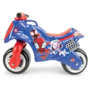 Motocicleta pentru copii Injusa Neox licenta Marvel Studios Spiderman Rosu Albastru ride-on fara pedale 18-36 luni