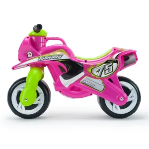 Motocicleta pentru copii Injusa Tundra Tornado Roz cu roti late