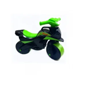 Motocicleta pentru copii fara pedale Doloni negru cu verde