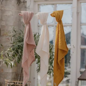 Muselina Bibs Swaddle 120x120 cm Sage