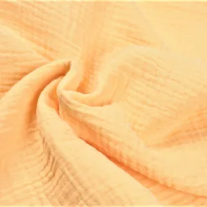 Muselina bumbac organic galben 80x80 cm