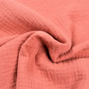Muselina bumbac organic roz inchis 80x80 cm