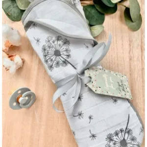 Muselina cu doua fete din bumbac 100x75 cm Dandelion