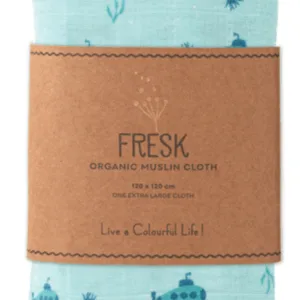 Muselina pentru copii model Submarine 120x120 cm