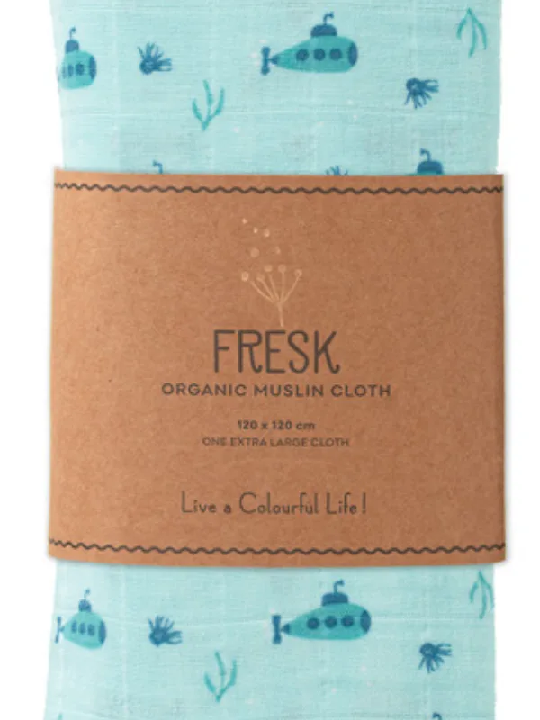 Muselina pentru copii model Submarine 120x120 cm