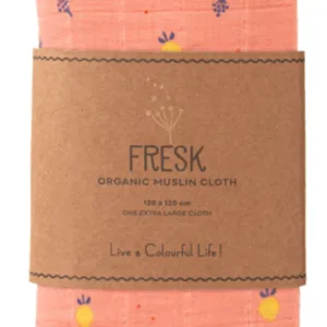 Muselina pentru copii model Summer fruit 120x120 cm