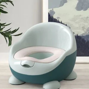 Olita bebelusi Little Mom Smart Potty Green cu adaptor moale din spuma PU
