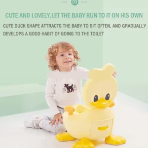 Olita copii Little Mom Yellow Duck cu adaptor din spuma PU