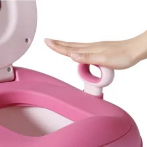 Olita cu adaptor moale si manere Little Mom Bow Pink